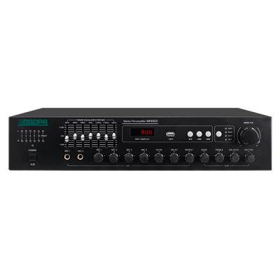 MK6920 2x120W Stereo Mixer Amplifier with 4 mic & EQ Control