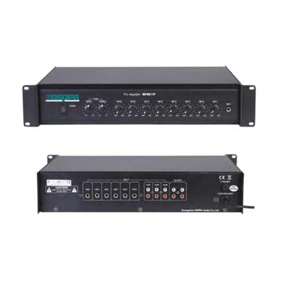 MP9811P 5 Mic 3 Aux 10 Inputs Preamplifier